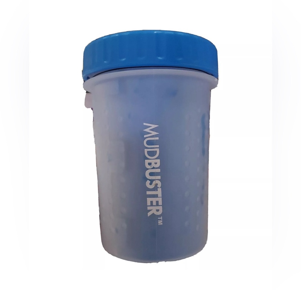 MudBuster Portable Dog Paw Cleaner, Medium, Blue